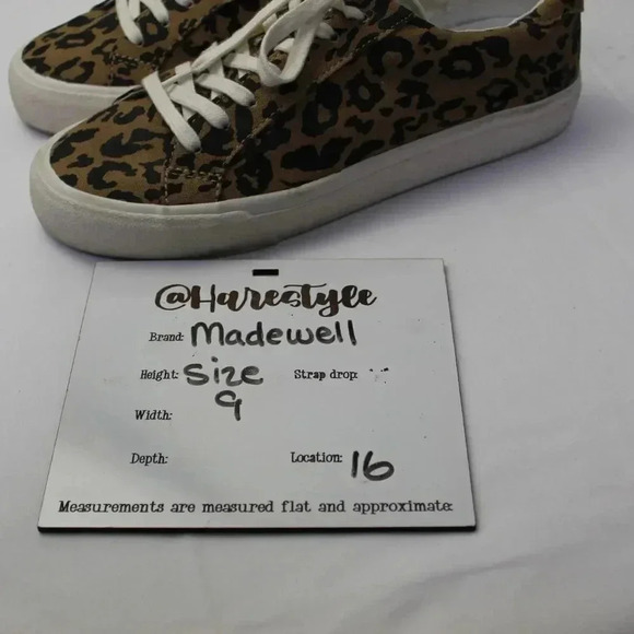 Madewell cheetah animal print sneakers size 9 - Picture 12 of 13